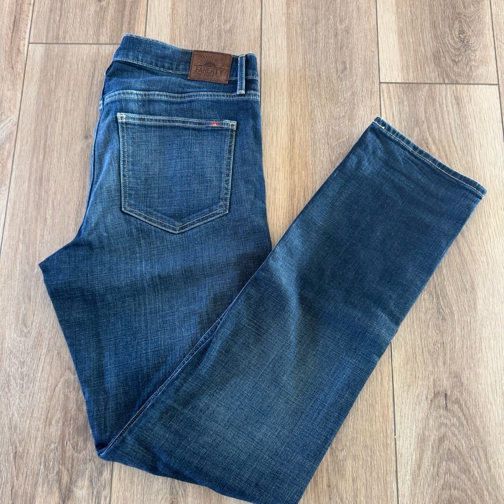 Faherty Men's Straight Jeans - Indigo